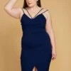 Asoph Plus Size Strappy Crop Top & Skirt Two Piece Set