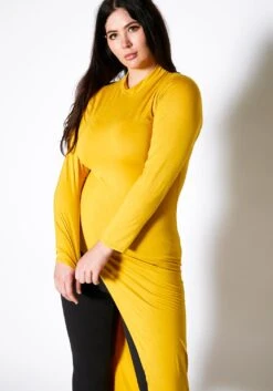 Asoph Plus Size Asymmetric High Low Fashion Top