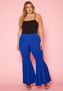 Plus Size Bell Bottom Flared Pants