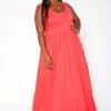 Asoph Plus Size Casual Fit & Flare Maxi Dress