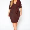 Plus Size Nude Shimmer Midi Dress