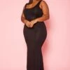 Plus Size Basic Bodycon Tank Maxi Dress