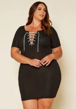 Plus Size Bodycon T-Shirt Dress
