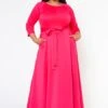 Plus Size Effortless Fit & Flare Maxi Dress