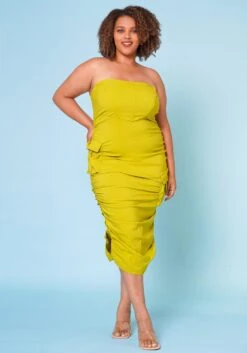 Plus Size Date Night Bodycon Tube Dress